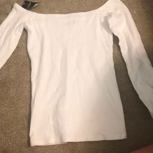 White off the shoulder top